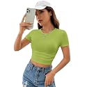 Niren Enterprise Apple Short Sleeve Ribbed Modal