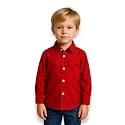 Niren Enterprise Boys Red Full Sleeve Cotton