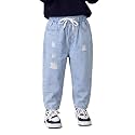 Niren Enterprise Cotton Blend Denim Regular Fit Elastic Waist Jeans – Black
