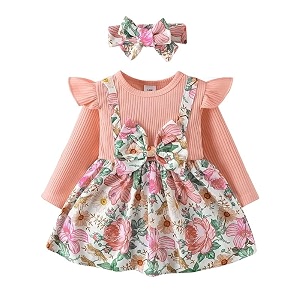 Niren Enterprise Girls Indian Pitta Floral Printed