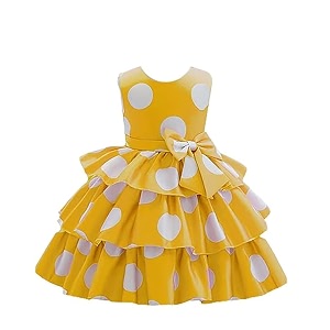 Niren Enterprise Girls Polka Dot Pattern Satin