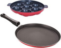 NIRLON 3 Layer Non-Stick Coating Non Induction Base Aluminium Cookware 2-Piece Set Stew Pan 26 cm diameter 0 L capacity (Aluminium, Non-stick)