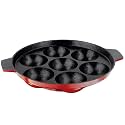 Nirlon Aluminium Non-Stick 7 Cavity Appam PatraPaniyarakkal | Paniyaram | Appam Pan | Pan Cake Maker | Ponganal Maker | Kuzhi Paniyaram | Paddu Tawa[3Mm_Clasic_AP7],Red
