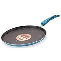 Nirlon Blue Sea Non Stick Aluminium Gas &amp; stovetops Friendly Flat Dosa Tawa 26cm Color-Blue(Blue_Sea_Flat_Tawa26cm)