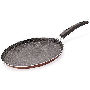 nirlon brownie granite non stick aluminium gas amp stovetops friendly flat dosa tawa 26cm color-brownbrownie_granite_flat_tawa26cm