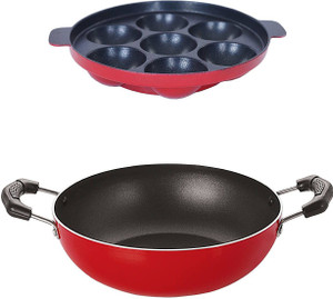 nirlon curry pan 24 cm diameter 1 l capacity aluminium non-stick