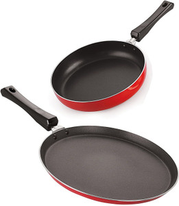 nirlon fry pan 18 cm diameter 18 l capacity aluminium non-stick