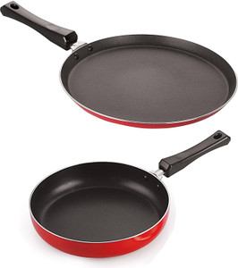 nirlon fry pan 275 cm diameter 1 l capacity aluminium non-stick