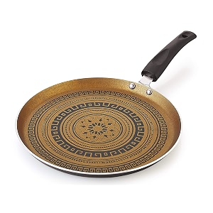 nirlon mandala aluminum non stick gas stove compatible flat dosa tawa with soft touch handle 26cmmandala_flat_tawa 26cm
