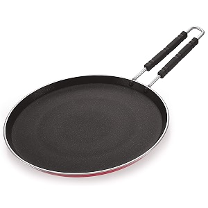 nirlon non-stick chapati tawaroti tawaparatha tawadosa taw aluminium 4mm with wire handle 27cmnew_4_mm_ft12_wire_handle