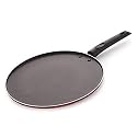 Nirlon Non Stick Dosa Tawa with Handle Non Stick Dosa Pan, Chapati Tawa, Roti Tawa for Kitchen | Gas Stove Compatible Base tawa 29 cm, Red[3mm_Clasic_ST12]