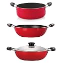 Nirlon Non-Stick Kadhai and Casserole Combo Cookware Set