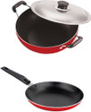 NIRLON Non-Stick Non-Stick Coated Cookware Set (PTFE (Non-stick), Aluminium, 2 - Piece)