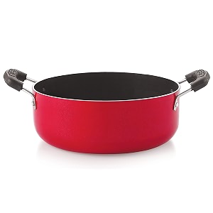 nirlon non stick pfoa free non-toxic food grade quality aluminium gas compatible casserolebiryani potrice pot 20cm - 21 ltr3mm_clasic_cs12