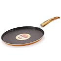 Nirlon Orange Flamy Non Stick Aluminium Gas &amp; stovetops Friendly Flat Dosa Tawa 26cm Color-Orange(Orange_Flamy_Flat_Tawa26cm)