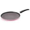 Nirlon Orchid Granite Non Stick Aluminium Gas &amp; stovetops Friendly Flat Dosa Tawa 26cm Color-Pink(Orchid_Granite_Flat_Tawa26cm)