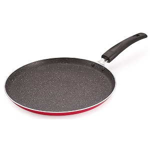 nirlon ruby granite non stick aluminium gas amp stovetops friendly flat dosa tawa 26cm color-redruby_granite_flat_tawa26cm