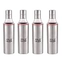NIRLON STAINLESS STEEL KITCHEN OIL STROAGE CONTAINER USE FOR KITCHEN,HOTEL, RESTRATUENT (PACK OF 04 )1000 ML