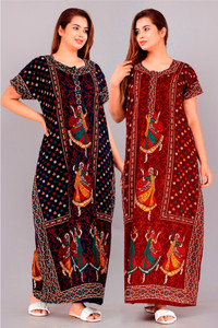 NIRMALA FASHIONS Women Nighty