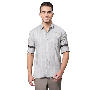 Nirmla Fashion Mens Solid Regular Fit Full