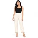 NIRVII Womens Rayon Designer Straight Kurti Pant