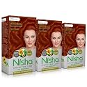 Nisha Copper Red Hair Crème Color Pack of 3 Crème Hair Color For Women and Men Highlight Hair Coloring Long Lasting With Henna Extracts and Natural Herbs Pack of 3 …
