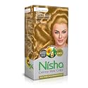 Nisha Creme Hair Color Golden Blonde, Permanent Hair Colour for Women Men, Ultra Soft Deep Shine, 100% Grey Coverage, 8.1 Golden Blonde Hair Colour (60gm+60ml+18ml)