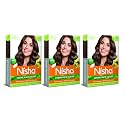 Nisha Cream hair color (120 ml/each) with Rich, Bright, Long Lasting Shine Hair Color NO AMMONIA Cream FORMULA smooth care for your precious hair! CHOCOLATE BROWN 3.5 (Pack of 3)