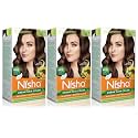 Nisha Cream hair color (120 ml/each) with Rich, Bright, Long Lasting Shine Hair Color NO AMMONIA Cream FORMULA smooth care for your precious hair! Dark Brown 3 (Pack of 3) �