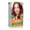 Nisha Cream Hair Color With The Benefits Of Natural Henna Extracts, Sunflower &amp; Avocado Oil, Easy To Use Hair Color 120ml Pack of 1, Burgundy …