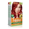 Nisha Cream Hair Color With The Benefits Of Natural Henna Extracts, Sunflower &amp; Avocado Oil, Easy To Use Hair Color 150ml Pack of 1, Flame Red …