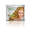 Nisha Cream Hair Color Rich Bright Long Lasting Hair Colouring For Ultra Soft Deep Shine 100% Grey Coverage Conditioning With Natural Herbs Golden Blonde (Pack of 6)
