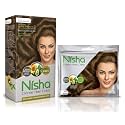 Nisha Cream Hair Color Rich Bright Long Lasting Hair Colouring For Ultra Soft Deep Shine 100% Grey Coverage Conditioning With Natural Herbs 60gm Jumbo + 40gm Sachet Pack (Dark Blonde) …