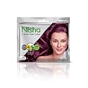 Nisha Cream Hair Color Rich Bright Long Lasting Hair Colouring For Ultra Soft Deep Shine 100% Grey Coverage Conditioning With Natural Herbs Wine Burgundy (Pack of 3)