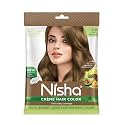 Nisha Cream Hair Color Rich Bright Long Lasting Hair Colouring For Ultra Soft Deep Shine 100% Grey Coverage Conditioning With Natural Herbs Dark Blonde (Pack of 3)
