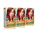 Nisha Creme Hair Color Flame Red, Permanent Hair Colour for Women Men, Ultra Soft Deep Shine, 100% Grey Coverage, Flame Red Hair Colour 150gm Pack of 3