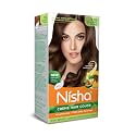 Nisha Creme Hair Color Chocolate Blonde, Permanent Hair Colour for Women Men, Ultra Soft Deep Shine, 100% Grey Coverage, Chocolate Blonde Hair Colour 7.53 (120gm Pack 1)