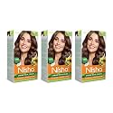 Nisha Creme Hair Color Chocolate Brown, Permanent Hair Colour for Women Men, No Ammonia, Ultra Soft Deep Shine, 100% Grey Coverage, 3.5 Chocolate Brown Hair Colour 120gm Pack of 3