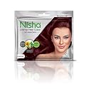 Nisha Cream Hair Color Rich Bright Long Lasting Hair Colouring For Ultra Soft Deep Shine 100% Grey Coverage Conditioning With Natural Herbs Burgundy (Pack of 2)