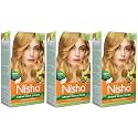 Nisha Creme Hair Color, Permanent Hair Colour Golden Blonde, Silky &amp; Shiny 100% Grey Coverage &amp; Ammonia Free Color With Natural Henna Extract, 60G+60Ml