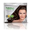 Nisha Cream Hair Color Rich Bright Long Lasting Hair Colouring For Ultra Soft Deep Shine 100% Grey Coverage Conditioning With Natural Herbs Dark Brown (Pack of 2)