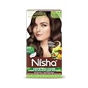 Nisha Cream Hair Color Rich Bright Long Lasting Hair Colouring For Ultra Soft Deep Shine 100% Grey Coverage Conditioning With Natural Herbs Dark Brown (Pack of 1)
