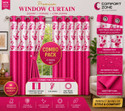 NISHATANSARI 140 cm 5 ft Window Polyester