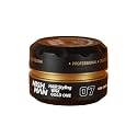 Nishman Hair Styling Hair Wax Gold One: Gloss Finish | Shine Hair Style | Re-Stylable Wax for Men (100g/100ml)