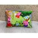 Velvet Kids Pig Cartoon Printed Pillow Size 12X18 Inches Multicolor (Pepa-1)