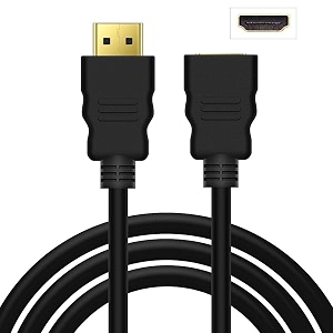 nishtech 3 feet high speed gold plated hdmi male to female extension cable 15m black