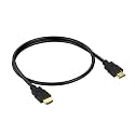 NISHTECH 30 CM High-Speed HDMI Cable - Hdmi Arc Enabled | 64 Gbps | 4K 120Hz | 1080P 240Hz | Strong &amp; Durable | Supports Up to 32 Audio Channels | Gold Plated | 0.3 Meter, Black (Pack of 1)