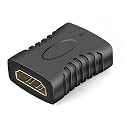 NISHTECH HDMI Extender Female to Female Coupler Adapter for HDTV, Laptop PC, Projector and etc - Black