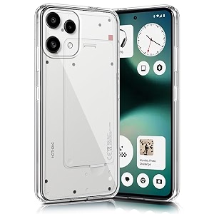 nishtech for nothing phone 3a lite 5g premium transparent hybrid soft slim dust proof back case cover with camera protection