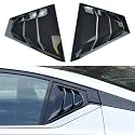 for Nissan Altima 2019-2025 Rear Side Window Louvers,Racing Style Louvers Air Vent Scoop Shades Cover Blinds 1Pair (Glossy Black)